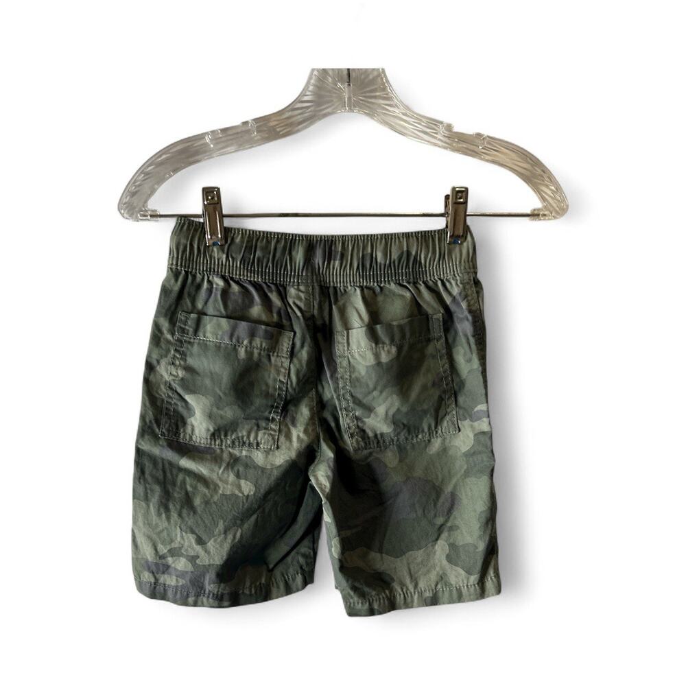 Cat &‎ Jack Size Small (6/7) Drawstring Shorts, cargo military army easy on - Picture 2 of 2